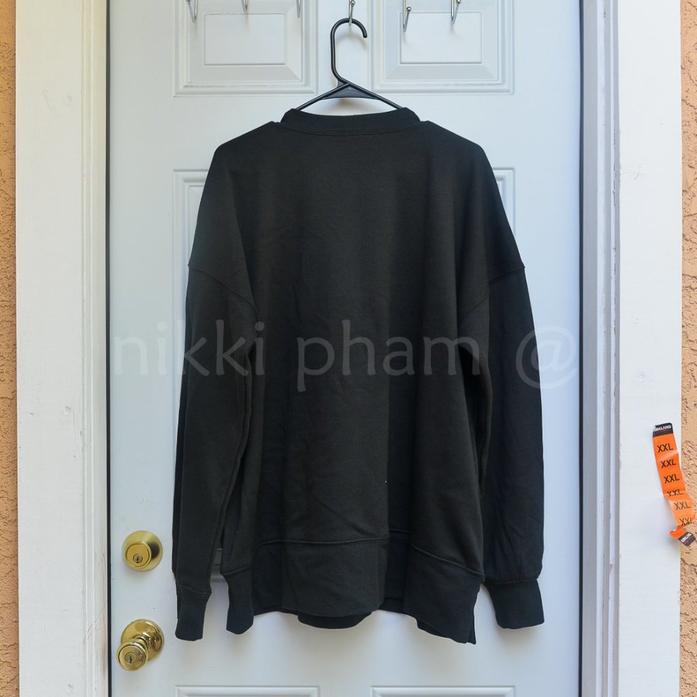 Kirkland Signature Ladies' Cozy Crewneck in black size XXL - Picture 4 of 4